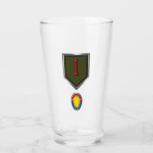 Insignien des ersten Infanteriedivs "Big Red One" Glas (Vorderseite)