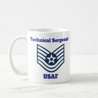 Insignien des technischen Supports der USAF Tasse