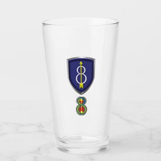 Insignien für die achte Infanterieabteilung "Pathf Glas (Vorderseite)