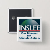Inslee 2020: Unser Moment für Klima-Aktion Button (Vorne & Hinten)