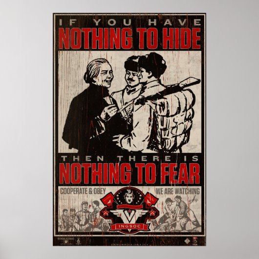 INSOC 1984 Propaganda Print Poster (Vorne)