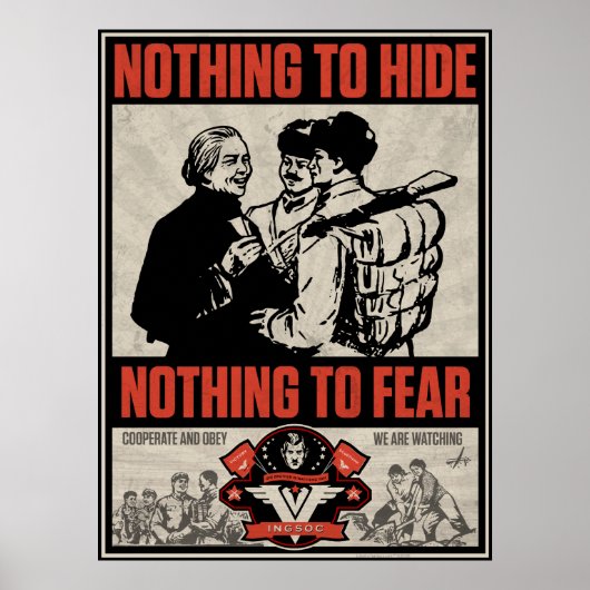 INSOC 1984 Propaganda Print Poster (Vorne)
