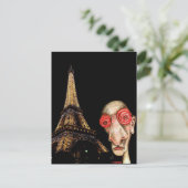 Insomniac besucht den Eiffelturm Postkarte (Stehend Vorderseite)