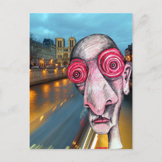 Insomniac vorangegangen für Notre Dame Postkarte