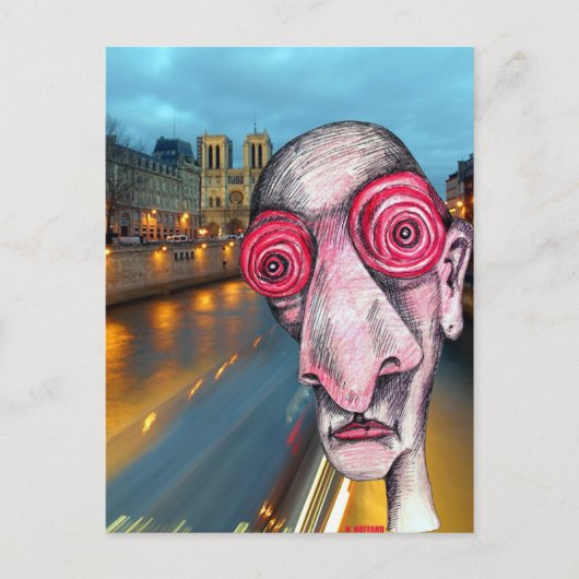 Insomniac vorangegangen für Notre Dame Postkarte (Vorderseite)