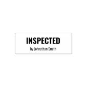 INSPECTED by Inspector's Name  Business Template Permastempel (Design)