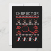 Inspector Investigator Ugly Christmas Sweater Gift Einladung (Vorderseite)