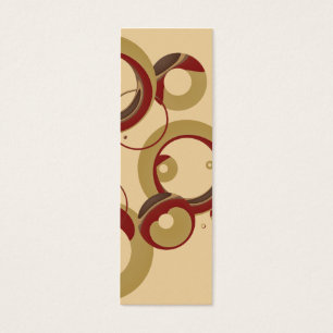 Inspektion. Modernes Blasen-Lesezeichen - Beige
