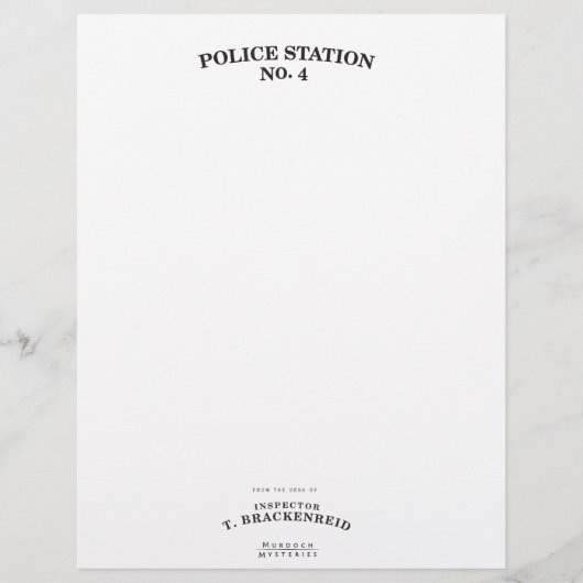 Inspektor Brackenreid Stationery (Vorderseite)