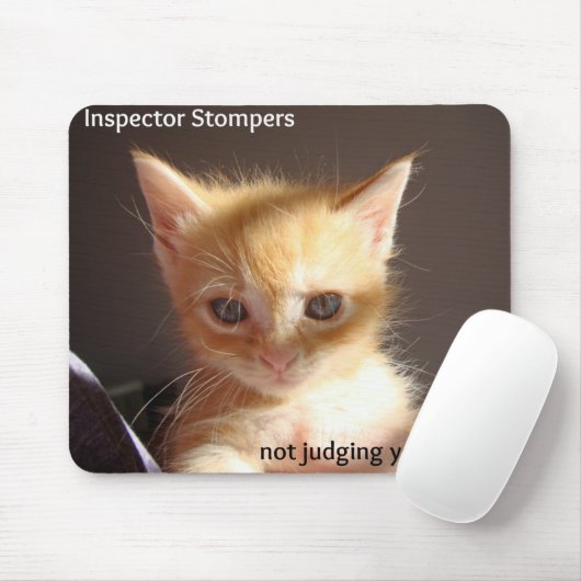 Inspektor Stompers, nicht zu beurteilen Mousepad (Mit Mouse)