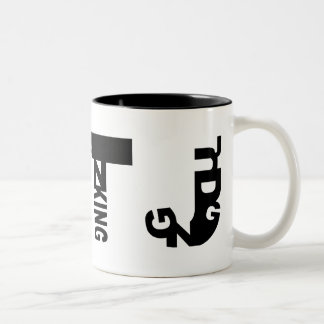 Inspektor-Tasse Zweifarbige Tasse