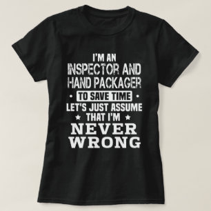 Inspektor und Handverpacker T-Shirt