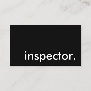 Inspektor Visitenkarte