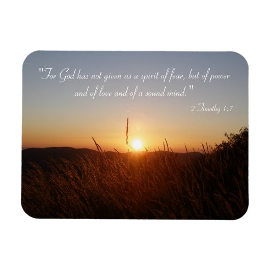 Inspiration - 2 Timothy 1;7 Magnet (Horizontal)