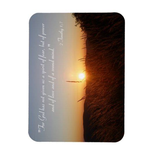 Inspiration - 2 Timothy 1;7 Magnet (Vertikal)