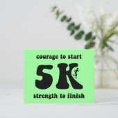 Inspiration 5K Postkarte (Stehend Vorderseite)