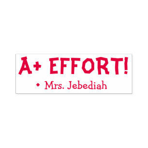 Inspiration "A+ BEMÜHUNGEN"! Lehrerin Rubber Brief Permastempel