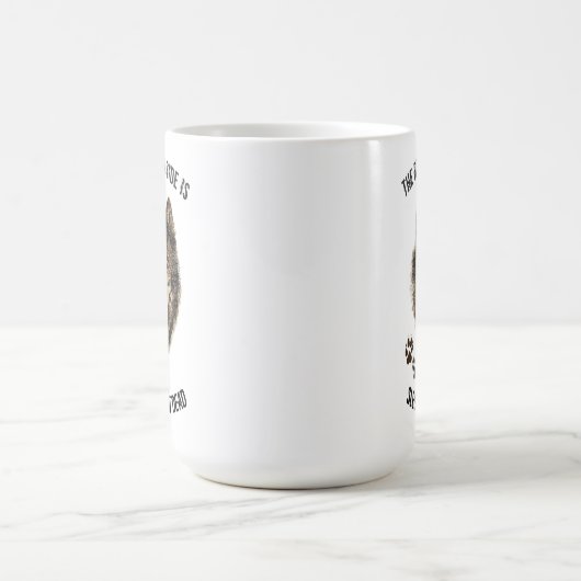 Inspiration, aber Spaß Biest Zitat Wolf Tier Kaffeetasse (Mittel)