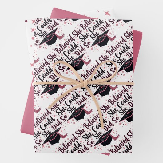 Inspiration-Abschluss Geschenkpapier Set (Beispiel)