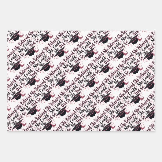 Inspiration-Abschluss Geschenkpapier Set (Vorderseite)