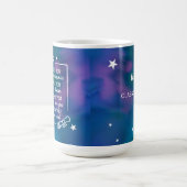 Inspiration Abschluss zu ihr auf Blue Watercolor Kaffeetasse (Mittel)