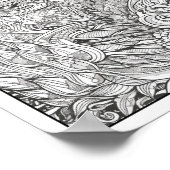 Inspiration/Achtsamkeit Erwachsenenfarben Poster (Ecke)