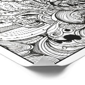 Inspiration/Achtsamkeit Erwachsenenfarben Poster (Ecke)