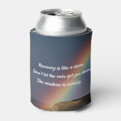 Inspiration Addiction Erholung Regenbogen Sobrior Dosenkühler (Kanne Vorderseite)