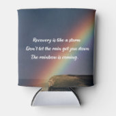 Inspiration Addiction Erholung Regenbogen Sobrior Dosenkühler (Vorderseite)