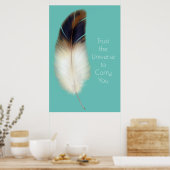 Inspiration Adler Feather Native American Zitat Poster (Küche)