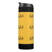 Inspiration, afrikanische Kunst Niedlich orange Thermosbecher (Nach rechts gedreht)