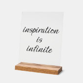 Inspiration Akryllisches Zeichen Acrylschild (Winkel)