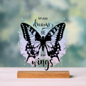 Inspiration Alltägliche Schmetterlingsträume Acrylschild (Neutral)