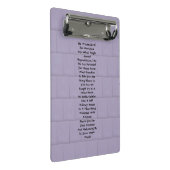 Inspiration am Arbeitsplatz Mini Klemmbrett (Schrägansicht)