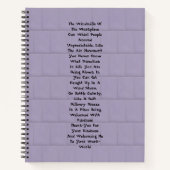 Inspiration am Arbeitsplatz Notizblock (Vorderseite)