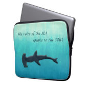 Inspiration am Meer Ombre Laptopschutzhülle (Vorderseite Links)