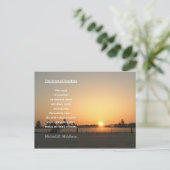 Inspiration am Morgen Postkarte (Stehend Vorderseite)