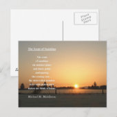 Inspiration am Morgen Postkarte (Vorne/Hinten)