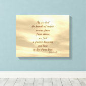 Inspiration Angel Segen Gedicht Kunst Leinwand (Insitu (Holzboden))