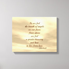 Inspiration Angel Segen Gedicht Kunst Leinwand