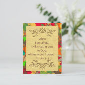 Inspiration-Angst und Vertrauen in die Lord-Postca Postkarte (Stehend Vorderseite)