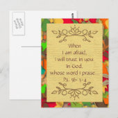 Inspiration-Angst und Vertrauen in die Lord-Postca Postkarte (Vorne/Hinten)