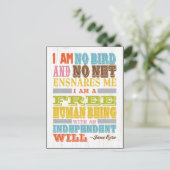 Inspiration Art - Jane Eyre Postkarte (Stehend Vorderseite)