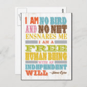 Inspiration Art - Jane Eyre Postkarte (Vorne/Hinten)