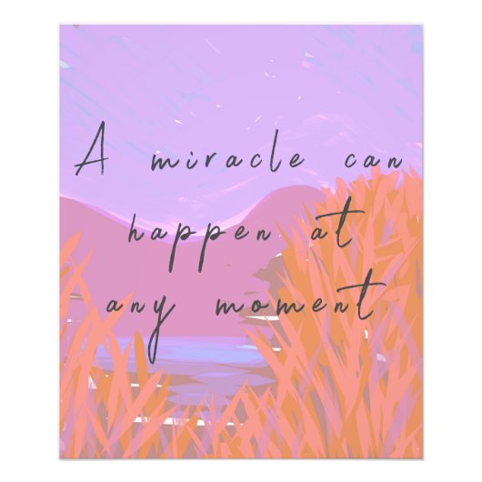 Inspiration Art Miracle Message Fotodruck (Vorne)