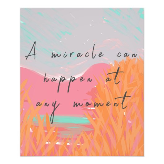 Inspiration Art Miracle Message Fotodruck (Vorne)