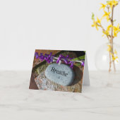 Inspiration: Atmen 3 Karte (Gelbe Blume)