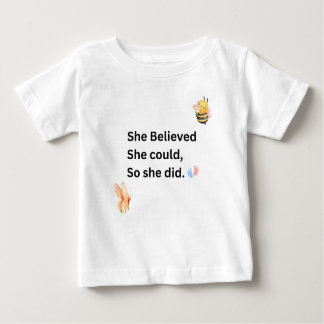 Inspiration Baby Bodysuit - Motivierend Zitat Baby T-shirt