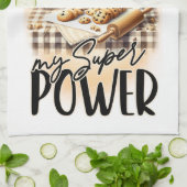 Inspiration Backen ist meine Supermacht Geschirrtuch (Gefaltet)