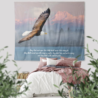 Inspiration Bald Adler Bible Verse Isaiah 40 Wandteppich